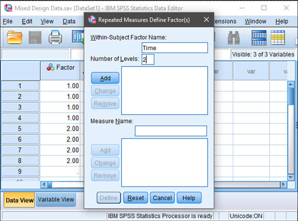 Screenshot for labeling factor