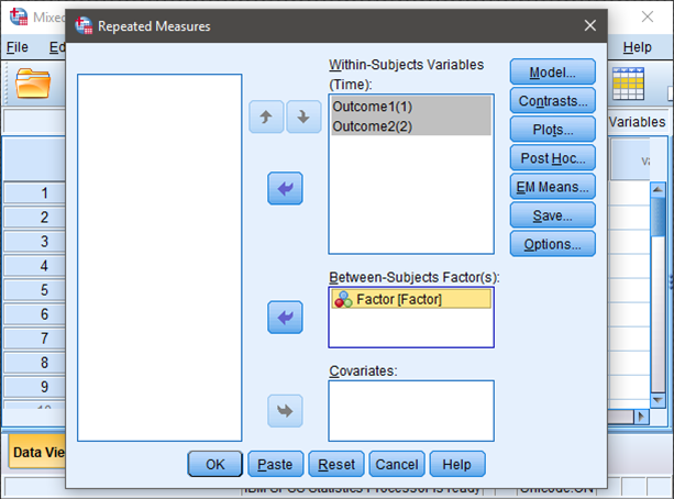 Screenshot for obtaining inferentials