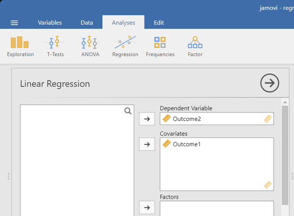 Screenshot for obtaining inferentials