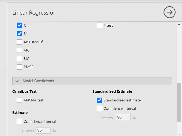 Screenshot for obtaining additional statistics
