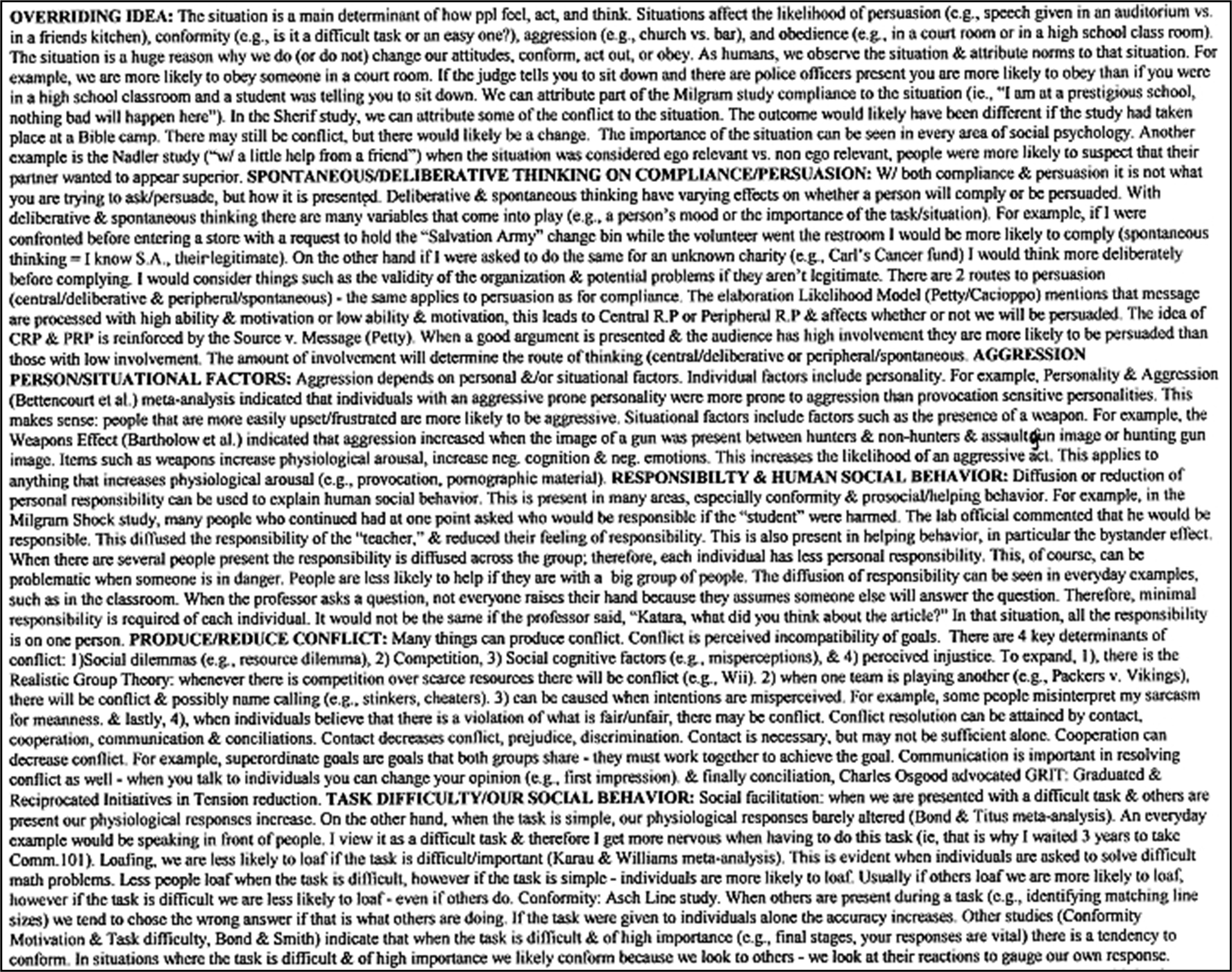 Note Sheet Example 4